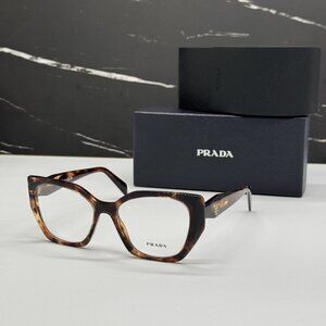 NEW PRADA PR18WV 07R1O1 EYEGLASSES PR 18WV 07R1O1 HAVANA WOMEN EYEWEAR VPR 18W